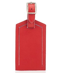 Red Leather luggage tags LP-1628