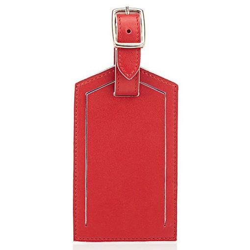 Red Leather luggage tags LP-1628