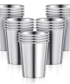 Reusable eco friendly stainless steel drinking cups
