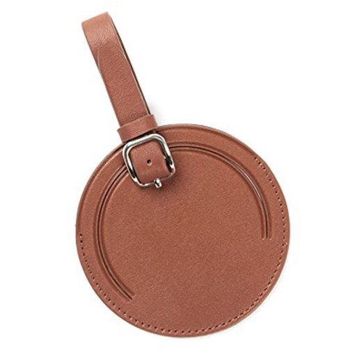 Round Leather luggage tags LP-1612