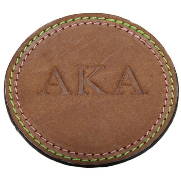 Round Leather drink coasters LP-1807