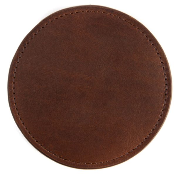 Round Leather drink coasters LP-1813