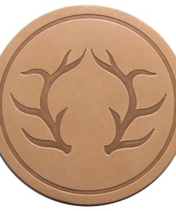 Round Leather drink coasters LP-1814