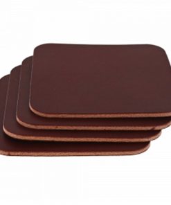 Square Leather drink coasters LP-1811