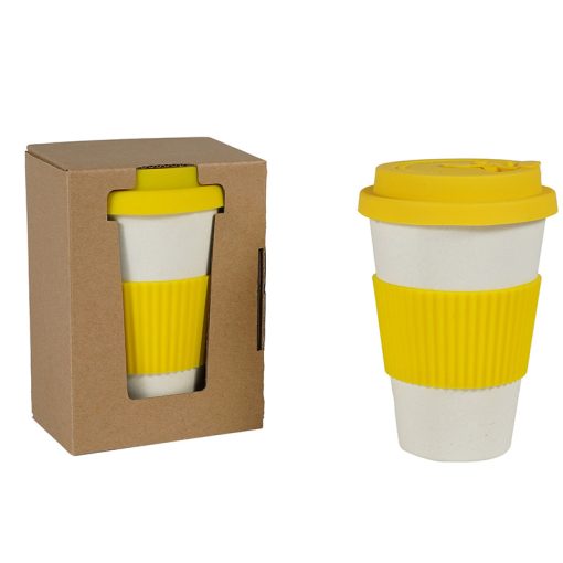 bamboo fiber reusable promotional coffee mugs