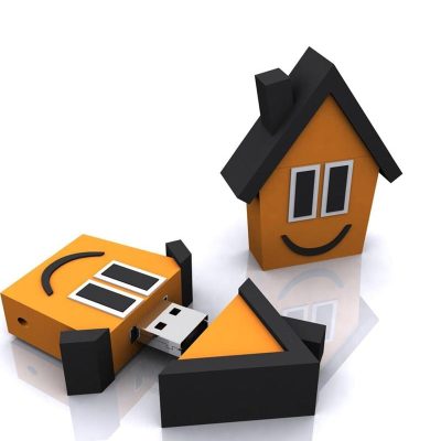 custom usb flash drives house shape