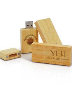 eco friendly bamboo wooden flash drives magnetic closure