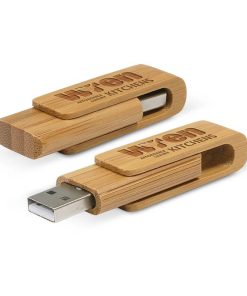 eco friendly bamboo wooden flash drives swivel