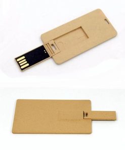 recycled cardboard paper eco friendly credit card flash drives for logo