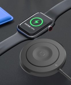black wireless phone charger for brand identity