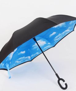 1UMB Black Cloud Custom Promotional Imprinted Umbrella