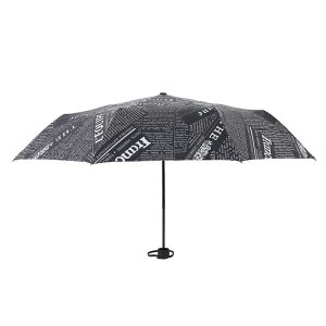 1UMB Black White Print Custom Promotional Imprinted Umbrella