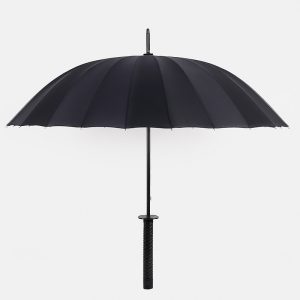 2UMB Black Custom Promotional Imprinted Umbrella