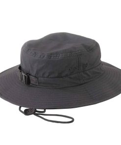 Black-safari-hat-with-adjustable-strap-1