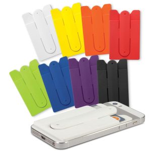 all colors snap card silicone phone wallet and stand
