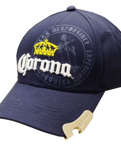 baseball cap with a bottle opener side view