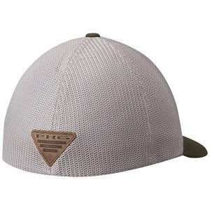 custom twill meshback trucker hat with patch rear view