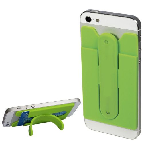 snap card silicone phone wallet and stand up phone stand