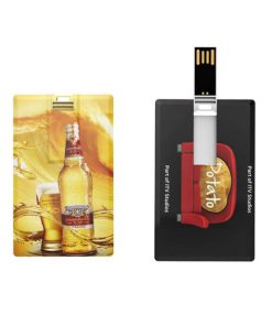 Personalized inexpensive credit card flash drive. Perfect for trade shows and marketing. Get your clients logo or name put on this credit card flash drive