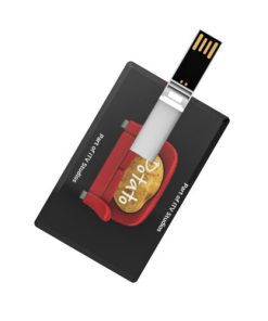 Personalized inexpensive credit card flash drive