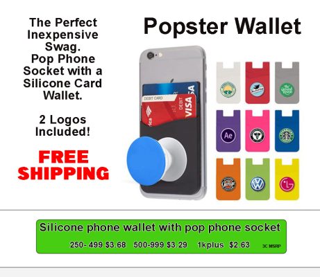 popwallet phone stick on card wallet with popsocket