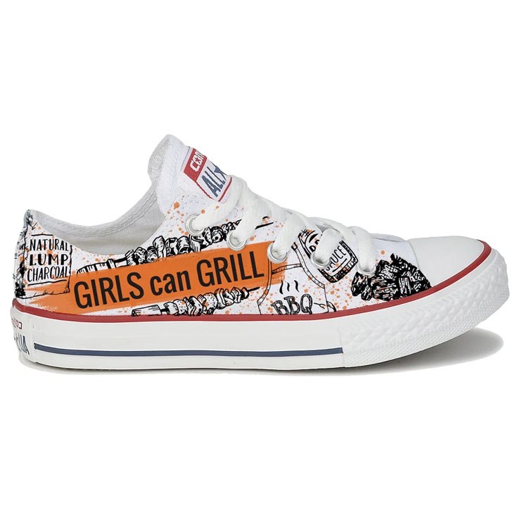 Chucks idea low top printed promotional shoes Black.