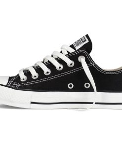 Chucks low top printed promotional shoes Black.