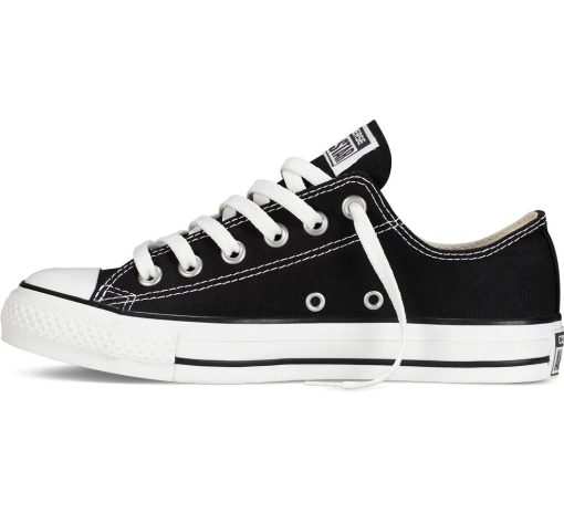 Chucks low top printed promotional shoes Black.