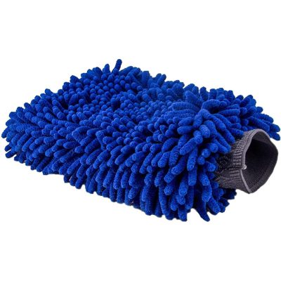 car wash mitt blue