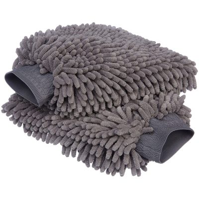 wash grey car mitt