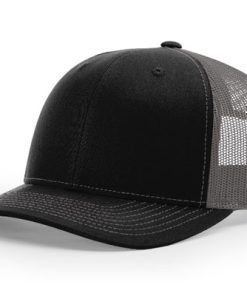 Richardson-112-Trucker-Black-Charcoal