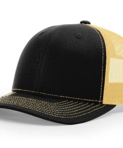 Richardson-112-Trucker-Black-Vegasgold