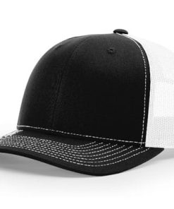 Richardson-112-Trucker-Black-White