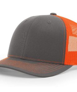 Richardson-112-Trucker-Charcoal-Neonorange