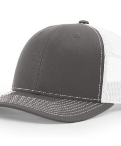 Richardson-112-Trucker-Charcoal-White