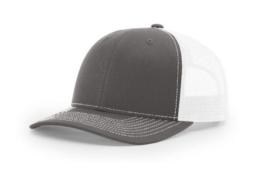 Richardson-112-Trucker-Charcoal-White