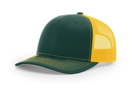 Richardson-112-Trucker-Darkgreen-Gold