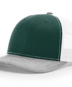 Richardson-112-Trucker-Darkgreen-White-Heathergrey