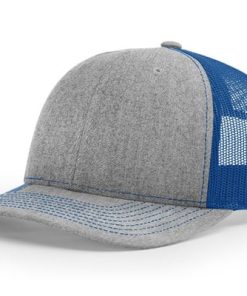 Richardson-112-Trucker-Heathergrey-Royal