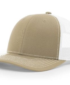 Richardson-112-Trucker-Khaki-White