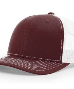 Richardson-112-Trucker-Maroon-White