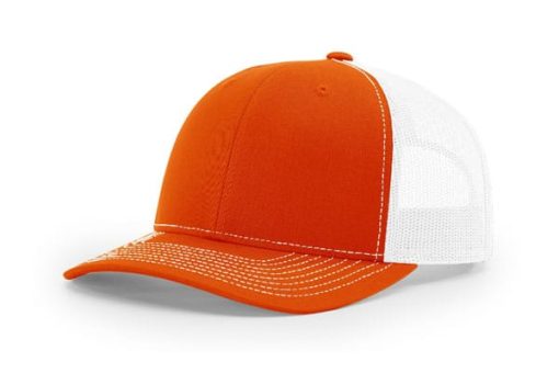 Richardson-112-Trucker-Orange-White