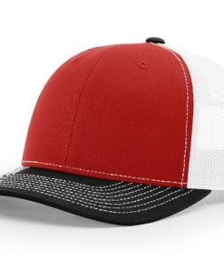 Richardson-112-Trucker-Red-White-Black