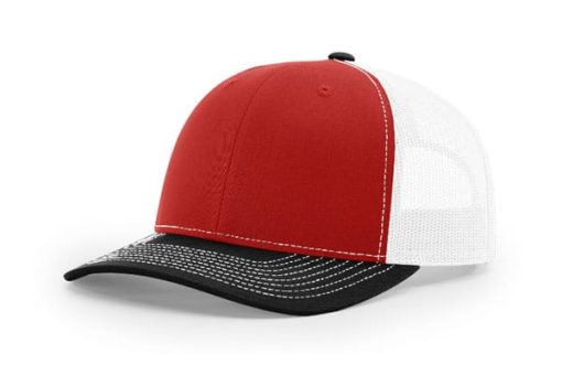 Richardson-112-Trucker-Red-White-Black