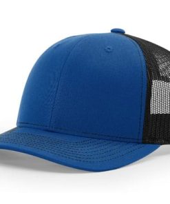 Richardson-112-Trucker-Royal-Black