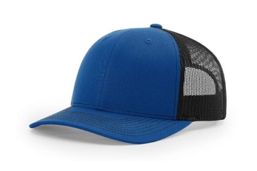 Richardson-112-Trucker-Royal-Black