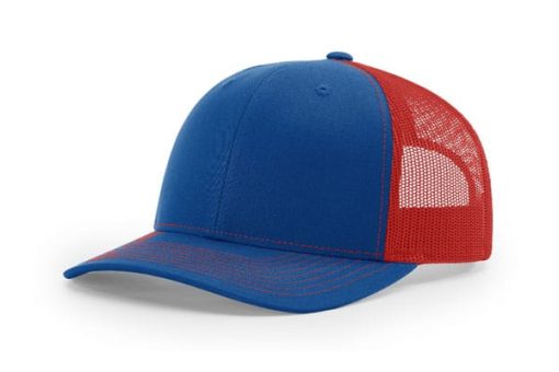 Richardson-112-Trucker-Royal-Red