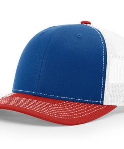 Richardson-112-Trucker-Royal-White-Red