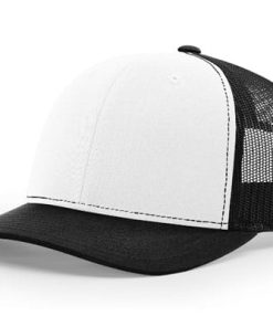 Richardson-112-Trucker-White-Black