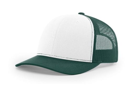 Richardson-112-Trucker-White-Darkgreen